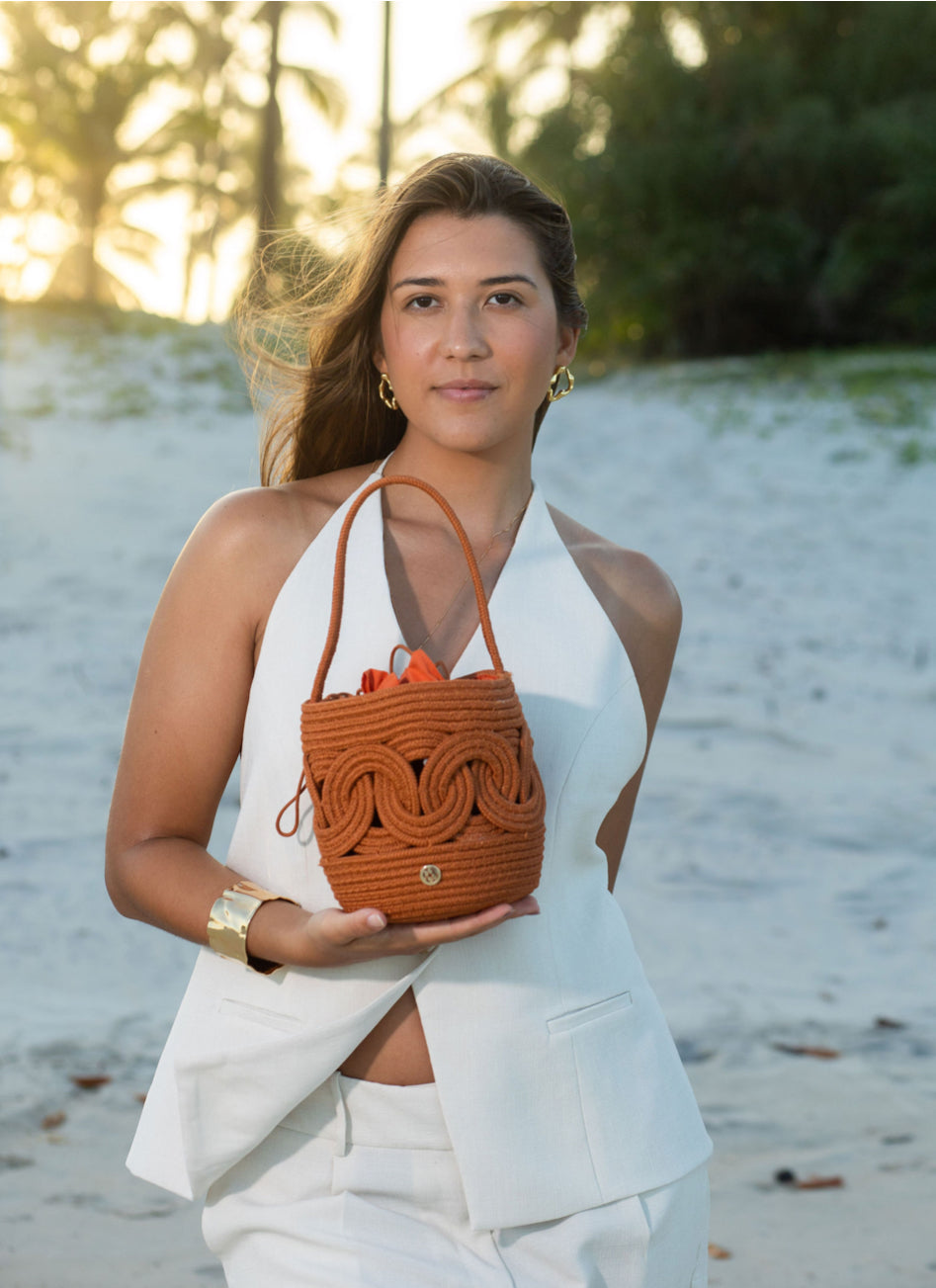 Bolsa Pêssego Bucket