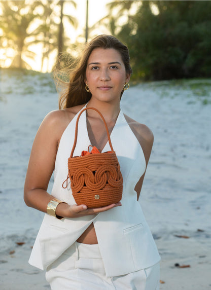 Bolsa Pêssego Bucket