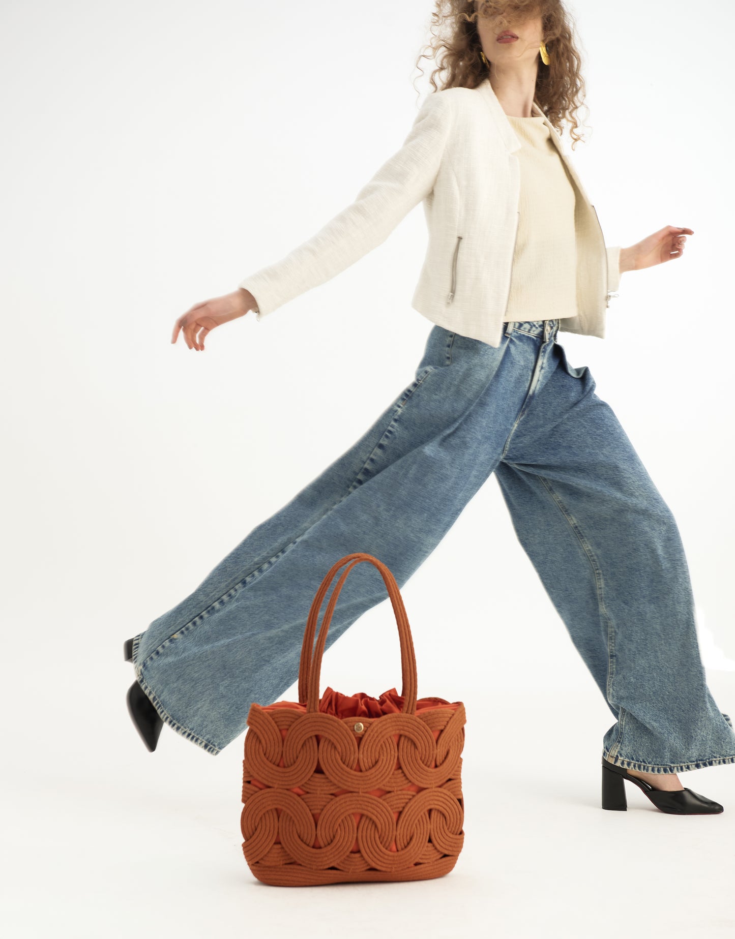 Bolsa Pêssego Tote