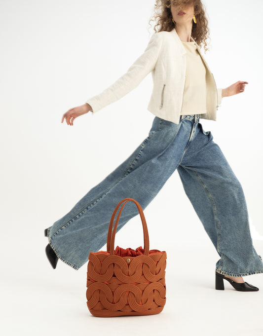 Bolsa Pêssego Tote