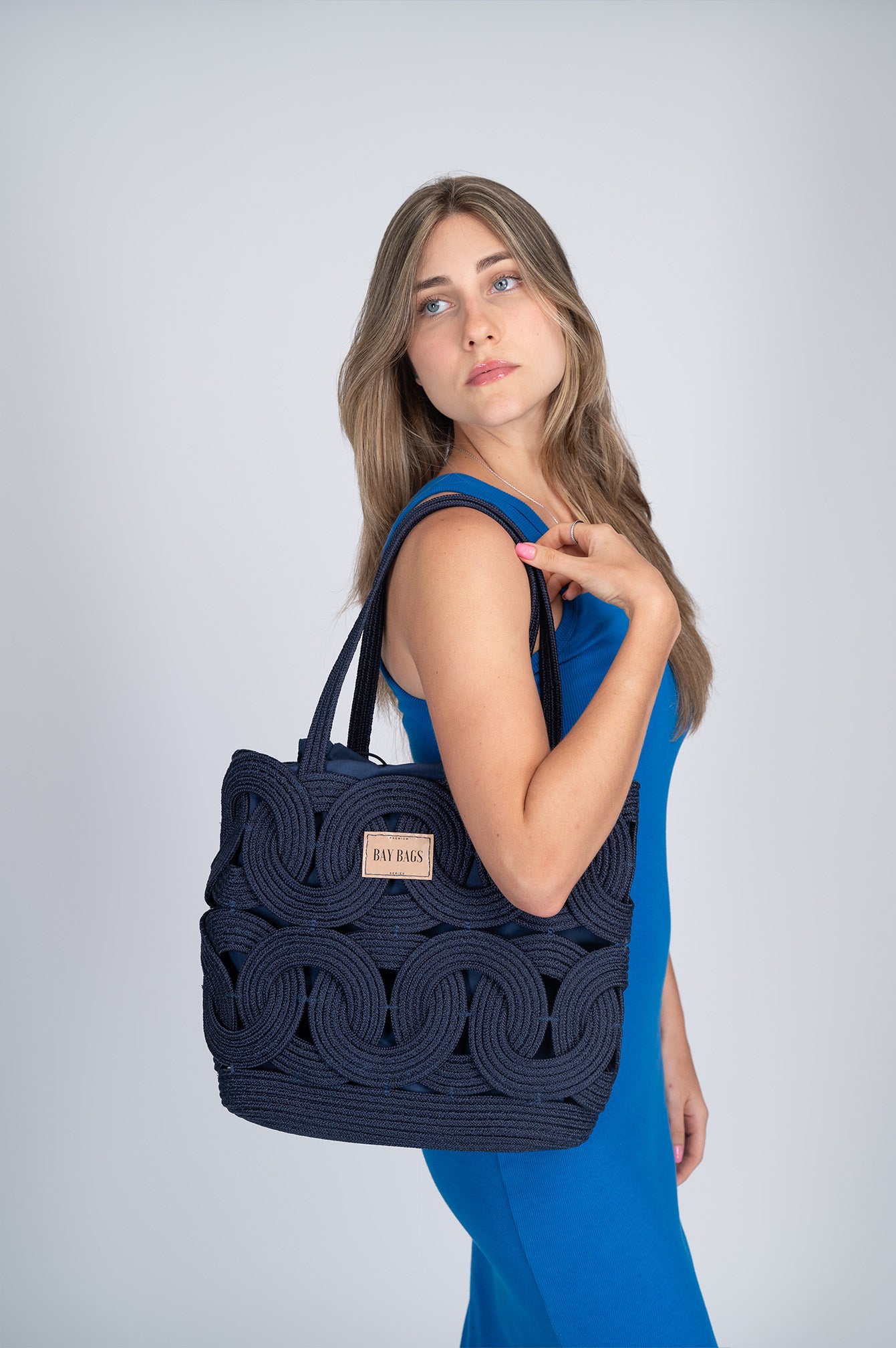 Bolsa Azul Oceano Tote