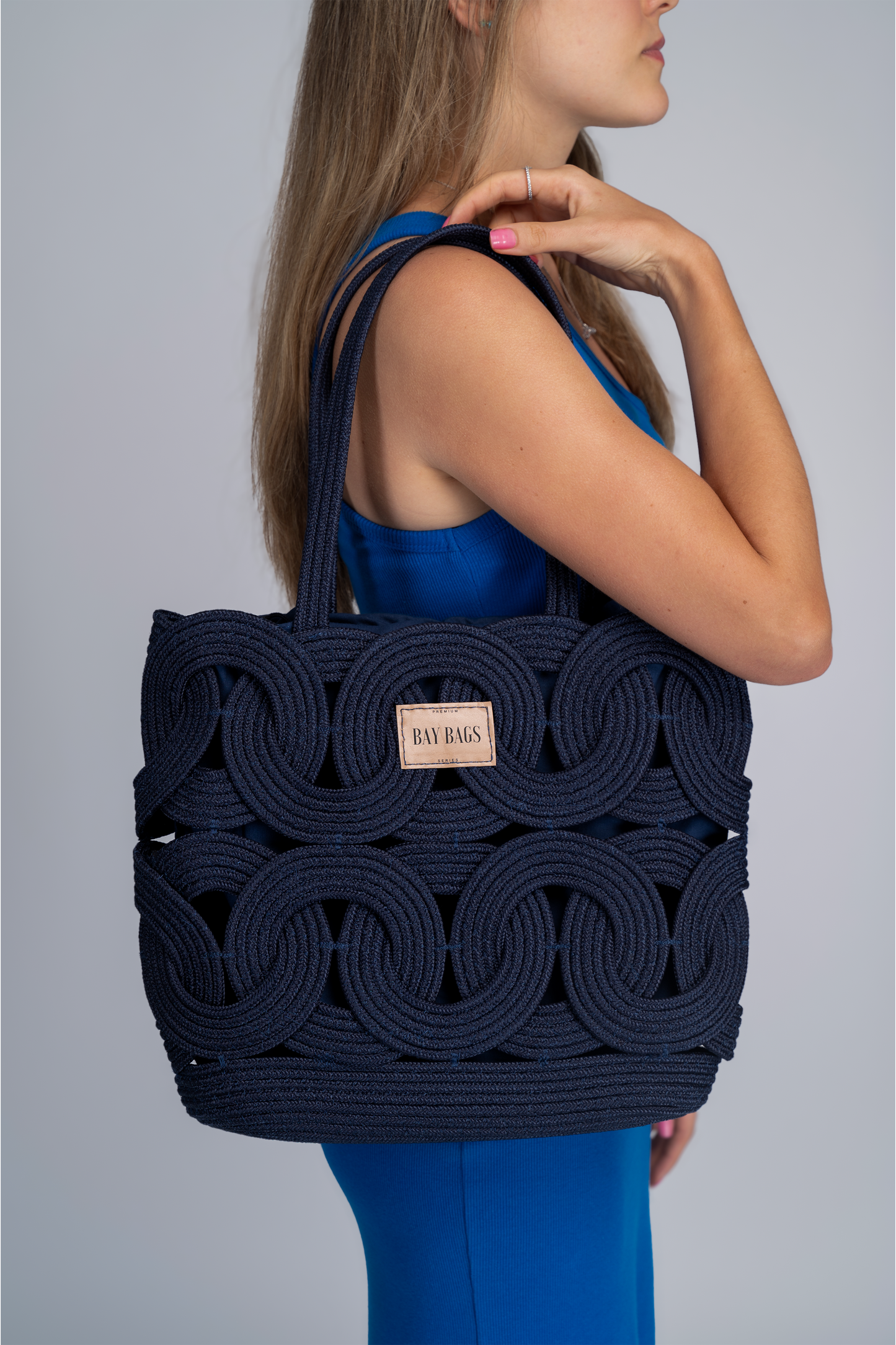 Bolsa Azul Oceano Tote