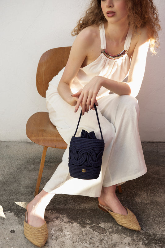 Bolsa Azul Oceano Bucket